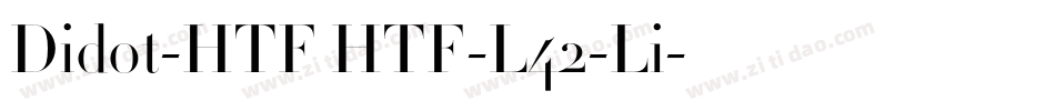 Didot-HTF HTF-L42-Li字体转换